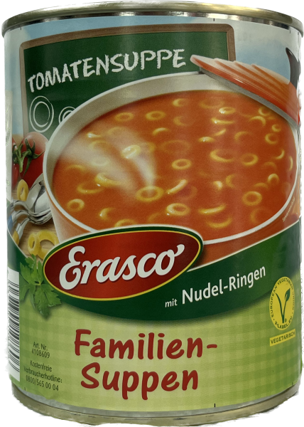 Tomatensuppe mit Nudel-Ringen