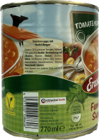 Tomatensuppe mit Nudel-Ringen